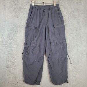 Aeropostale Pants Womens Size Small Black Parachute Cargo Paratrooper Skater